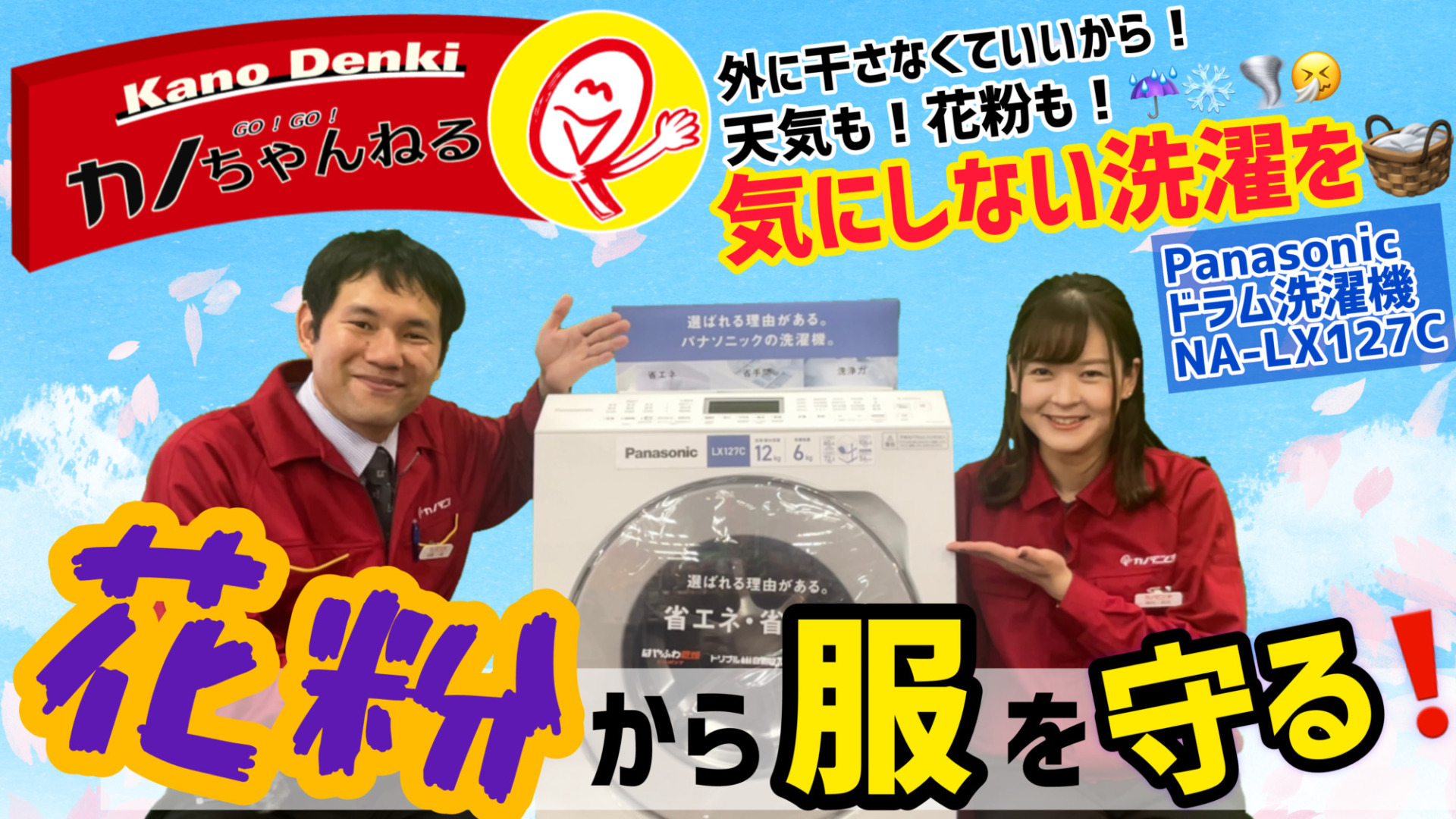 【花粉症に効果絶大】ドラム式洗濯機の紹介！