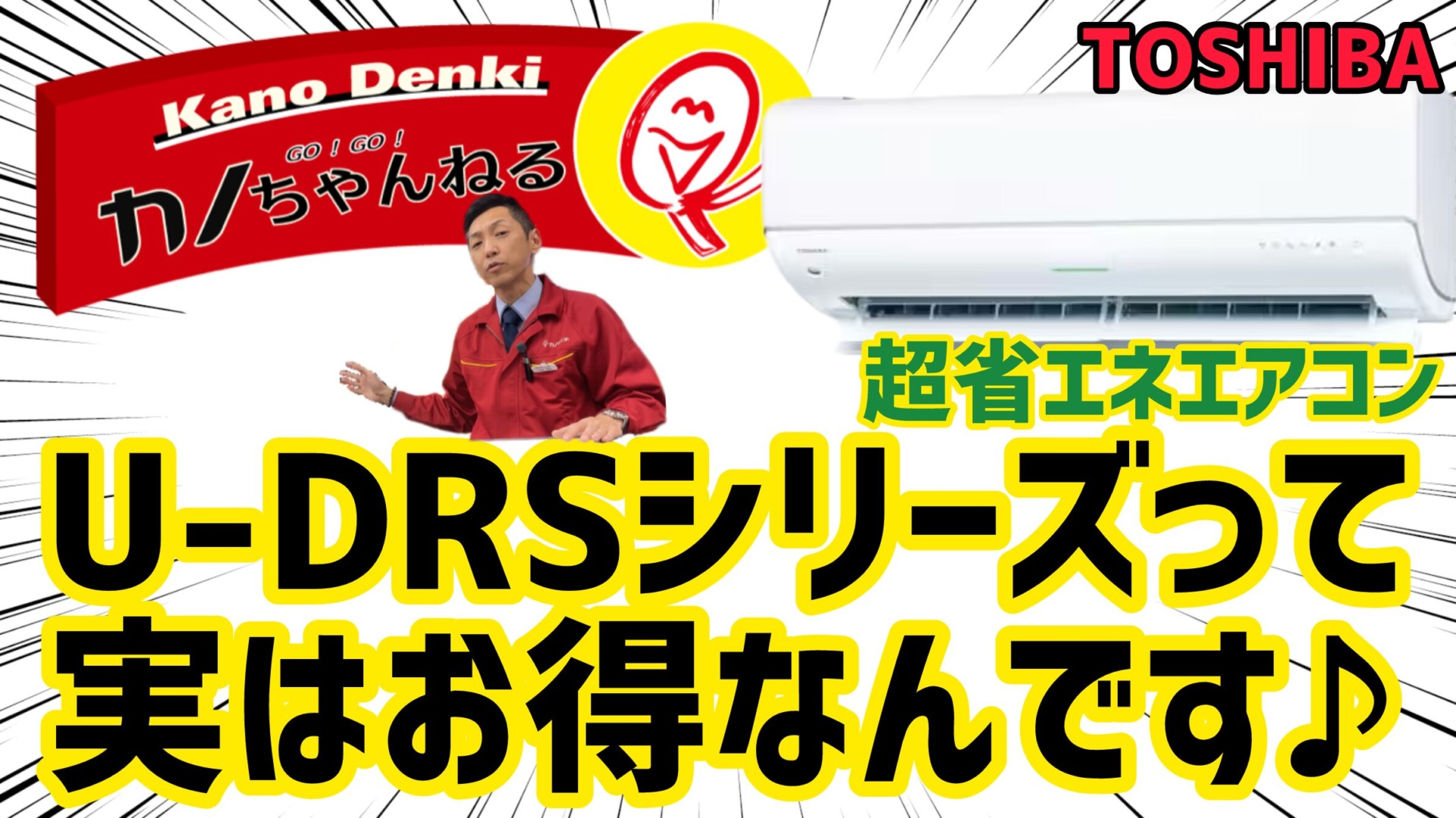 【東芝】超省エネエアコンU-DRSシリーズの買い方を教えます！